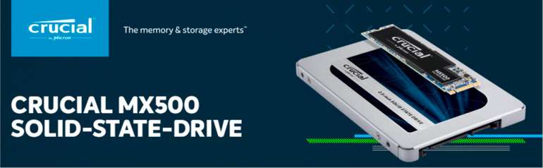 Crucial MX500 SSD mit 2TB Speicher